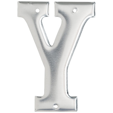 Brady Letter, Aluminum, Roman, 3 in. H, Y, PK10 1600-Y