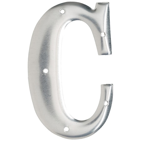 Brady Letter, Aluminum, Roman, 3 in. H, C, PK10 1600-C