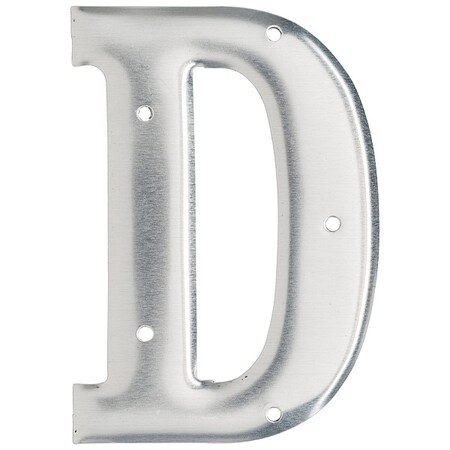 Brady Letter, Aluminum, Roman, 3 in. H, D, PK10 1600-D