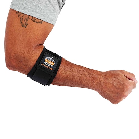 Ergodyne Elbow Support, Neoprene, Nylon, Polyester, Pull-Over, Black, Size S 500