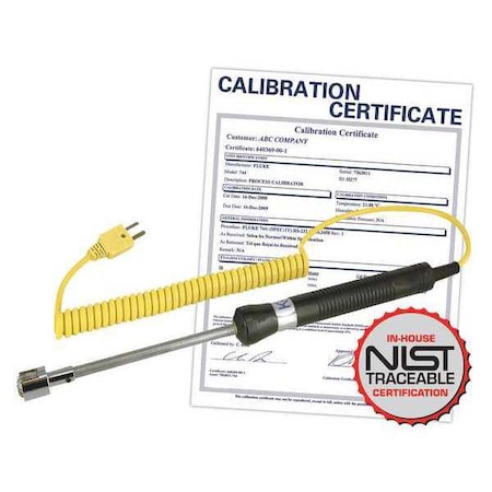 Reed Instruments Surface Thermocouple Probe, Type K, -58 to 932 Degrees F (-50 to 500 Degrees C) with NIST Calibration Certificate R2920-NIST