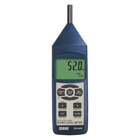 Reed Instruments Sound Level Meter, Datalogger, 30 to 130dB SD-4023