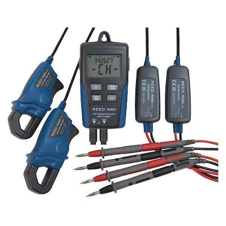 Reed Instruments Dual Input True RMS AC Voltage/Current Datalogger R5003
