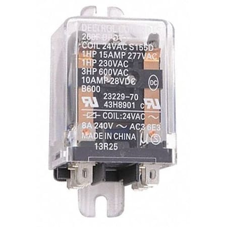 Lennox Switching Relay, DPDT, 24V AC Volts 43H89