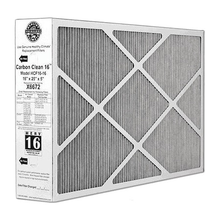 Lennox PleatedAirFilter, 16inH, 25inW, MERV16 X6672
