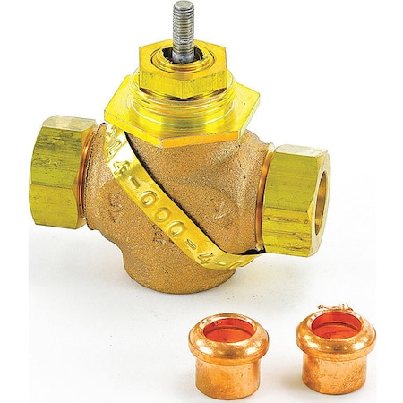 Schneider Electric Valve, 1/2", Union Sweat, 4.4 gpm VB-7214-0-4-4