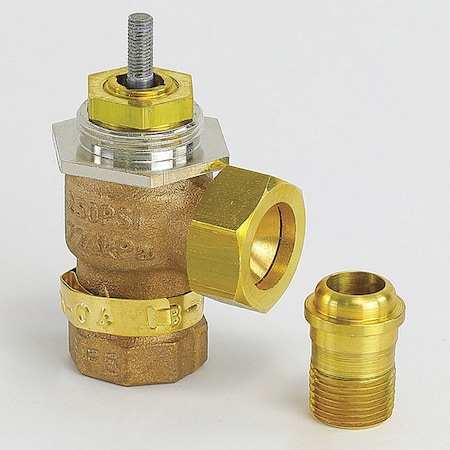 Schneider Electric Valve, 1/2" Union Angle, 5.0 gpm VB-7211-0-3-4