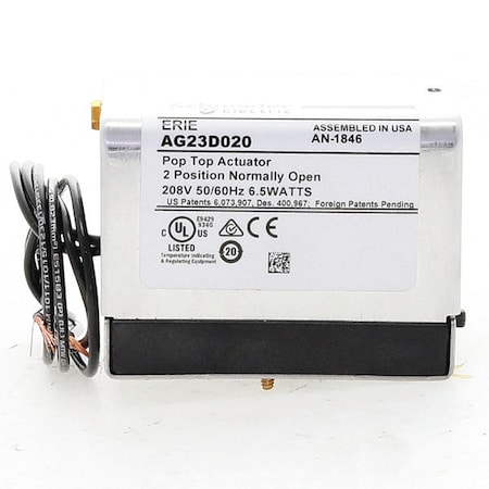Schneider Electric Electric Actuator, 208V, Normally Open AG23D020