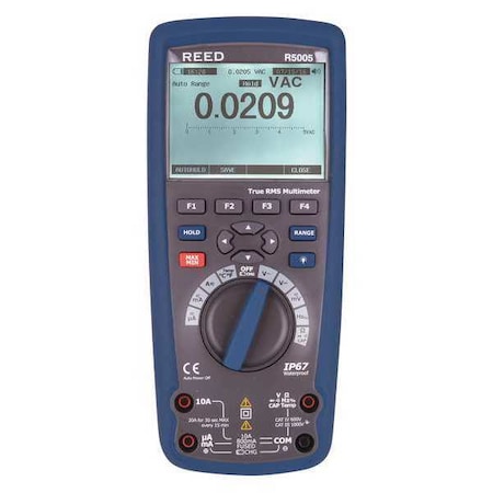 REED INSTRUMENTS True RMS Bluetooth/Waterproof Industrial Multimeter R5005