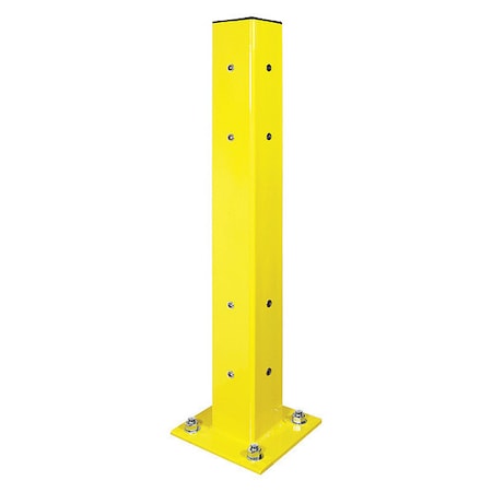 Worldpro-Worldrail Guard Rail Post, 42"H, Centered NDGRP425545S1150000Y