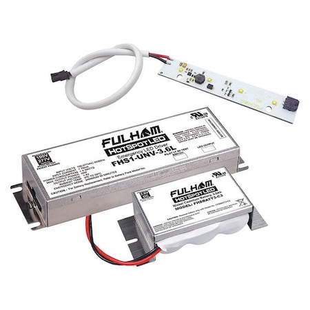 Fulham LED Emergency BBU Kit, 3W, 145 min FHSKITT03LNC