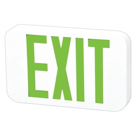 Fulham Mini LED, White, Green Letters, AC Only FHEX20WGAC