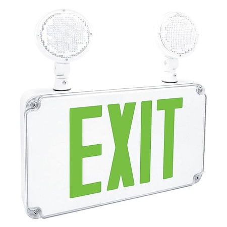 Fulham LED Emergency Combo Unit, Slim Wet, Green FHEC34GRC