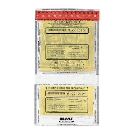 Mmf Industries Tamper Evident Bag, 20" x 20", Clear, PK250 2362006N20