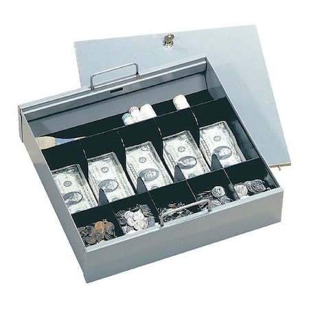 MMF INDUSTRIES 2251084C01 Coin and Bill Tray,Gray