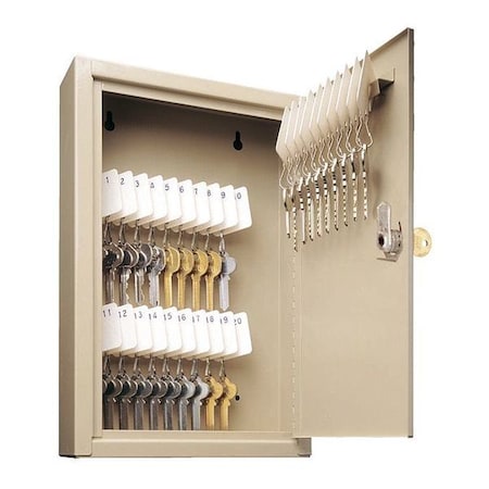 Mmf Industries Key Cabinet, Steel, Beige, 30 Key Capacity 201903003