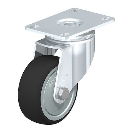 Blickle Swivel Plate Caster, PU, 3-1/8", 240 lb. LKPA-PATH 80KF-12