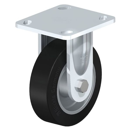 Blickle Rigid Plate Caster, TPR, 6", 660 lb. BES-ALEV 150K-14