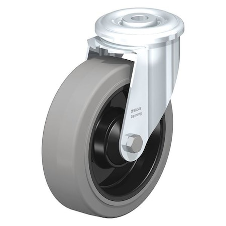 Blickle Kngpn Swvl Cstr, Solid Rbr, 3-1/8", 310 lb. LER-POEV 80KF-SG