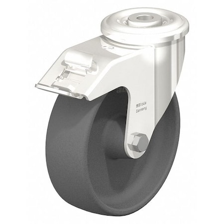 Blickle SS, Kingpin Swivel Caster, Nylon, 6", Brake LEXR-POG 150G-FI
