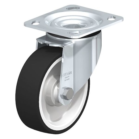 Blickle Swivel Plate Caster, PU, 5", 770 lb. LK-POTH 125KA-14