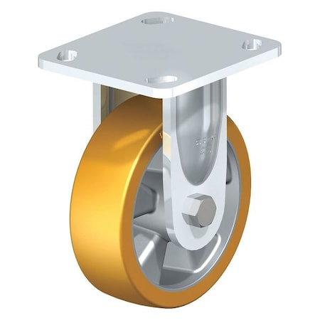 Blickle Rigid Plate Caster, PU, 4", 550 lb. BKS-ALTH 100K-14
