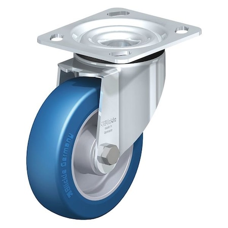 Blickle Swivel Plate Caster, PU, 5", 770 lb., Caster Load Rating Range: Heavy-Duty LK-ALBS 125K-14