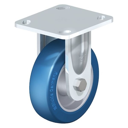 Blickle Rigid Plate Caster, PU, 6", 660 lb. BES-ALBS 150K-14-CO