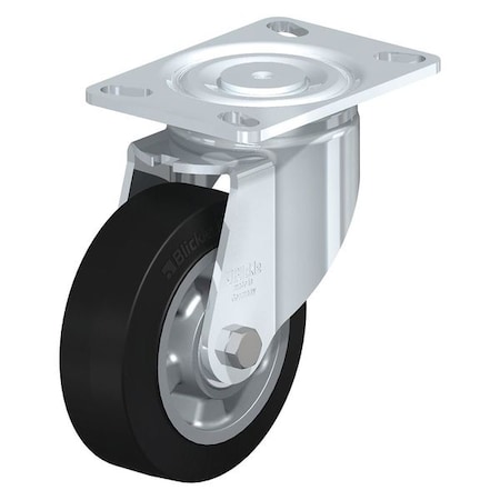 Blickle Swivel Plate Castr, Solid Rbbr, 6", 880 lb. LH-ALEV 150K-16