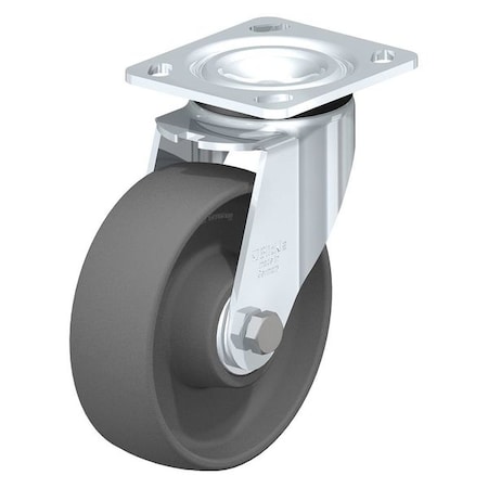 Blickle Swivel Plate Caster, Gry Nylon, 6", 880 lb. LEH-POG 150K-14
