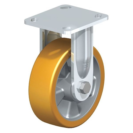 Blickle Rigid Plate Caster, PU, 8", 1250 lb. BEHS-ALTH 200K-14