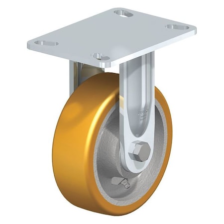 Blickle Rigid Plate Caster, PU, 6", 1650 lb. BHS-GTH 150K-16