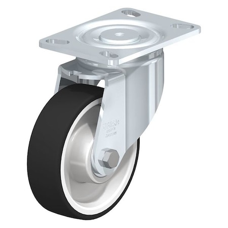 Blickle Swivel Plate Caster, PU, 6", 1100 lb., Caster Wheel/Tread Material: Nylon/Thermoplastic Polyurethane LH-POTH 150K-16