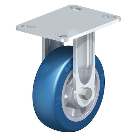 Blickle Rigid Plate Caster, PU, 6", 1100 lb. BHS-ALBS 150K-16-CO