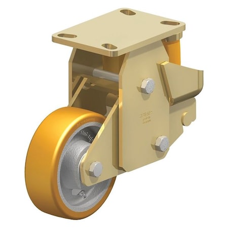 Blickle Rigid Plate Caster, PU, 6", 1760 lb. BSFE-GTH 150K-16