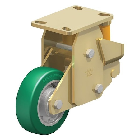 Blickle Rigid Plate Caster, PU, 6", 1320 lb. BSFE-GST 150K-16
