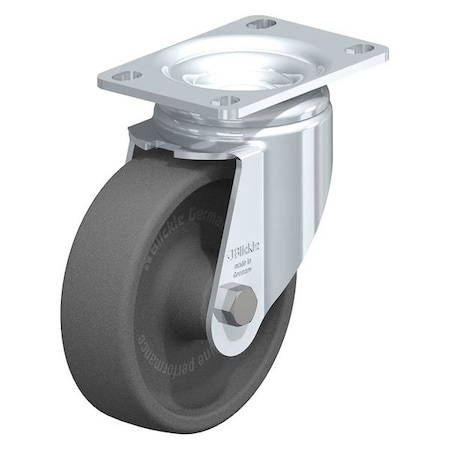 Blickle Swivel Plate Caster, Glss Nyln, 4", 330 lb., Caster Wheel/Tread Material: Nylon LI-POHI 100G-12-XAT