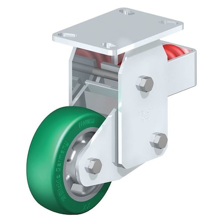 Blickle Rigid Plate Caster, PU, 6", 1100 lb. BHF-ALST 150K-16-CO