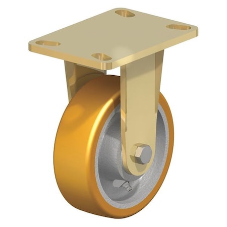 Blickle Rigid Plate Caster, PU, 6", 1650 lb. BS-GTH 150K-16