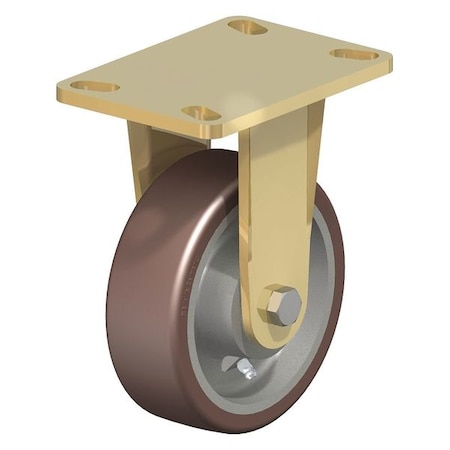 Blickle Rigid Plate Caster, PU, 6", 1650 lb. BS-GB 150K-16