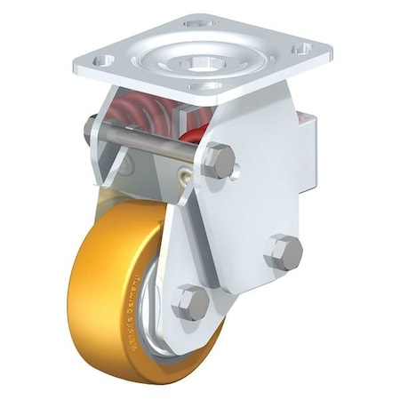 Blickle Rigid Plate Caster, PU, 4", 770 lb. BHF-ALTH 101K-14-FA
