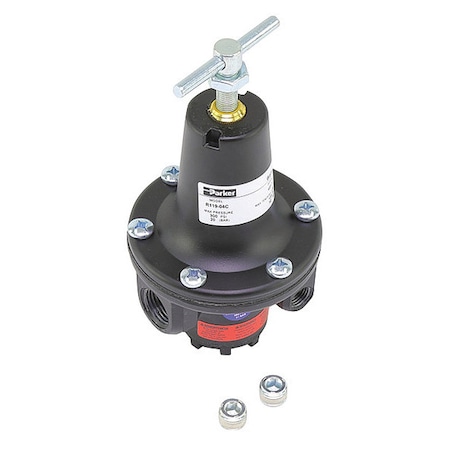 Watts Air Regulator, 1/2", 0 to 125 psi R119-04C