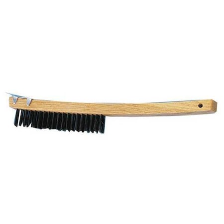 Premier Wire Brush w/ Scrapr, Bent Hndl, 3x19, PK12 319SC