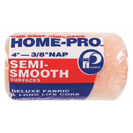 Home-Pro 4" Paint Roller Cover, 3/8" Nap, Polyester 422