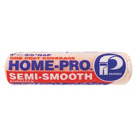 Home-Pro 9" Paint Roller Cover, 3/8" Nap, Polyester 922