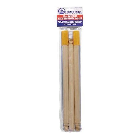 Premier Wood Extension Pole, 3 pcs., 42", PK12 3PCWP