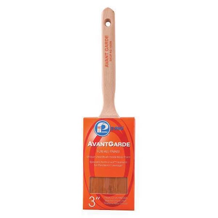 Premier 3" Semi-Oval Flat Sash Polyester Bristle, Paint Brush, Wood Handle, 6 PK AG10058