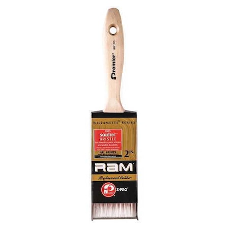 Premier 2" Flat Firm, Polyester Bristle, Paint Brush, Wood Handle, 12 PK 6103