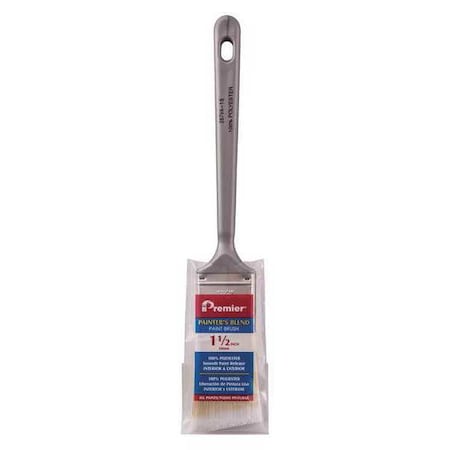 Premier 1-1/2" Angle Sash Polyester Bristle, Paint Brush, Plastic Handle, 12 PK 267VA-15