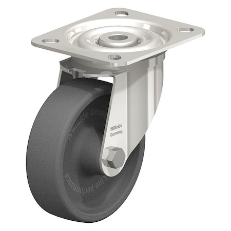 Blickle Swivel Plate Caster, Glss Nyln, 5", 330 lb., Number of Wheels: 1 LIX-POHI 125G-OF-XAT